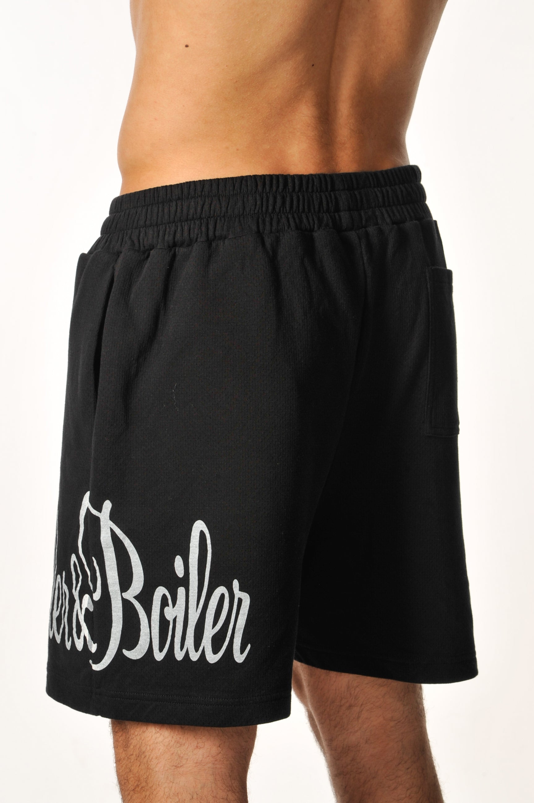 Black Logo Sweat Shorts – Oiler&Boiler